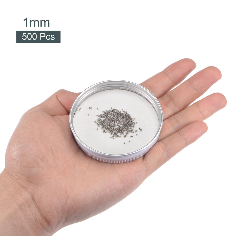 [Australia - AusPower] - uxcell 1000pcs 1mm, 1.5mm 304 Stainless Steel Bearing Balls G25 Precision 