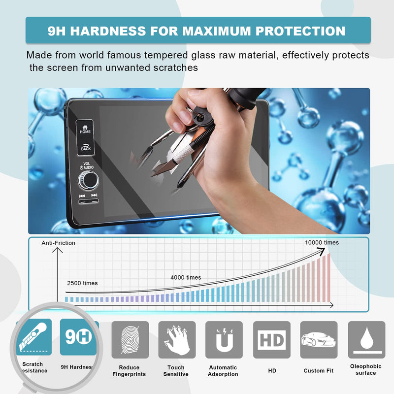 [Australia - AusPower] - CDEFG for 2023 2024 Refresh CRV Screen Protector for 2023 2024 Honda CR-V EX-L Sport Touring 9 Inch Touch Screen Protector Foils Navigation Display Screen Protective Film Tempered Glass HD Clear 2023 9IN Screen 