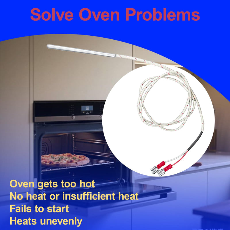 [Australia - AusPower] - 353589-1 Commercial Oven Temperature Sensor Probe Fit for Vulcan Hart Commercial Oven WKGD ECO2D ECO4D ECO6D GCO2D GCO4S SG4D SG6D VC4EC VC4GD VC4GS Replace 44-1235 353589-1 00-353589-00001 