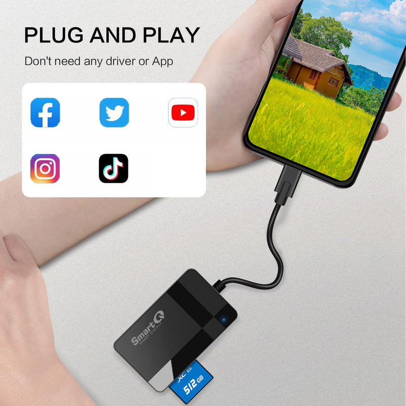 [Australia - AusPower] - C368 USB 3.0 SD Card Reader, Plug N Play, Apple and Windows Compatible, Powered by USB, Supports CF/SD/SDHC/SCXC/MMC/MMC Micro/RS MMC/Mini SD/Micro SD/MS Duo/MS Pro/MS Pro (Pro Duo C, Black) Pro Duo C 