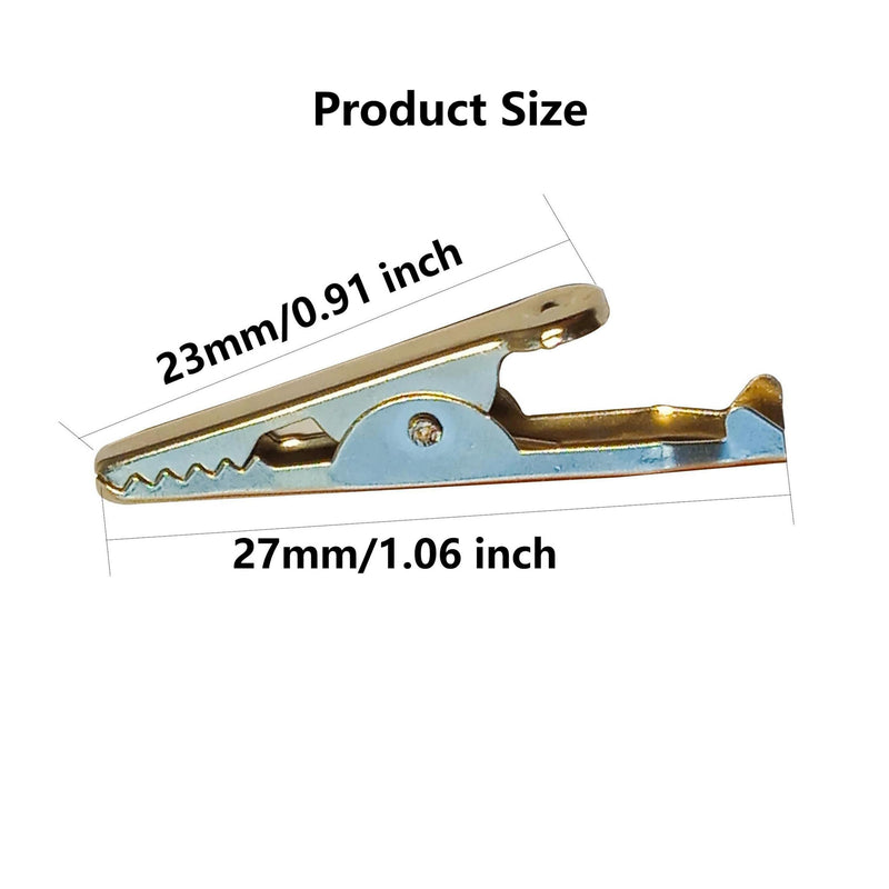 [Australia - AusPower] - Alligator Clip Adapter Clamp Jumper Test Kit Helper Alligator Clip for Electrical Equipment with Protective Insulation Cover 1.06inch/27mm 20pcs 