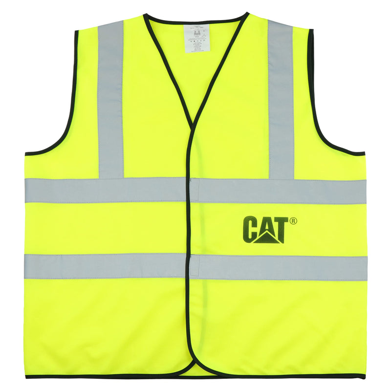 CAT® CAT0195012X Highly Visible Safety Vest – Fluorescent, XX-Large, Breathable, Lightweight Traffic Vest with Reflective Tape