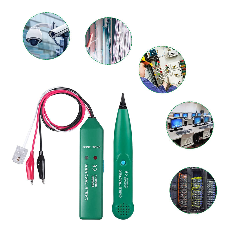 [Australia - AusPower] - DIFCUL Cable Tracker, Cable Break Detector, MS6812 Telephone Line Tracker, Professional Network Cable Tester, Cable Tracker for Passage of Test Circuit and Checking Cables 