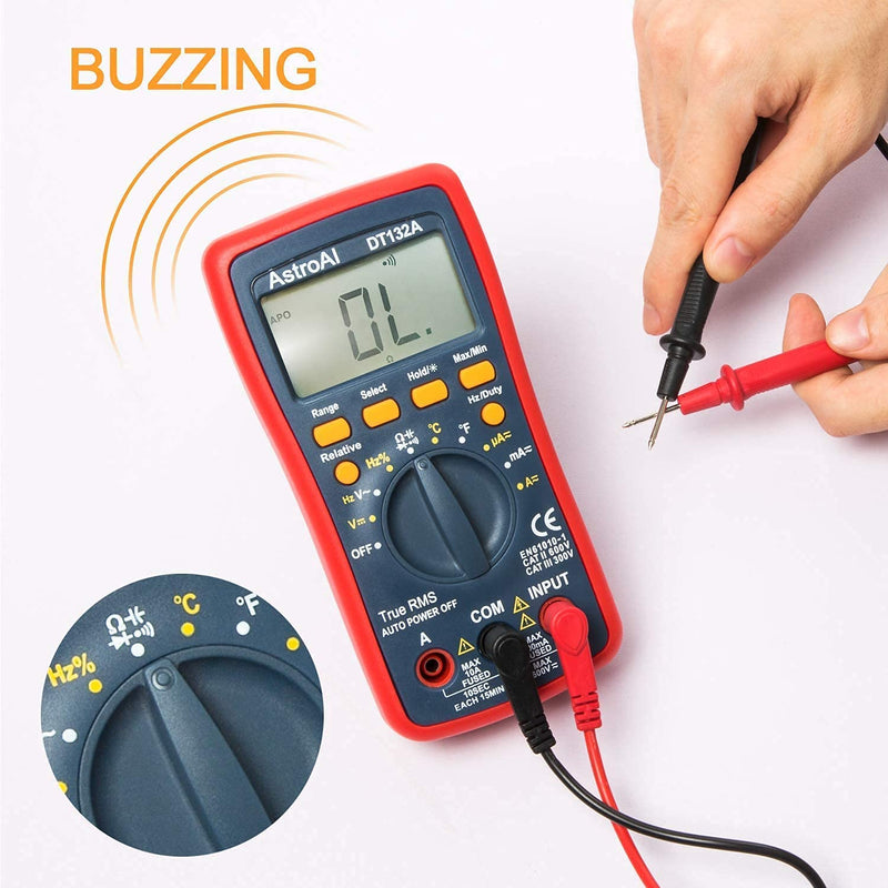 [Australia - AusPower] - AstroAI Digital Multimeter & Test Leads Bundle 