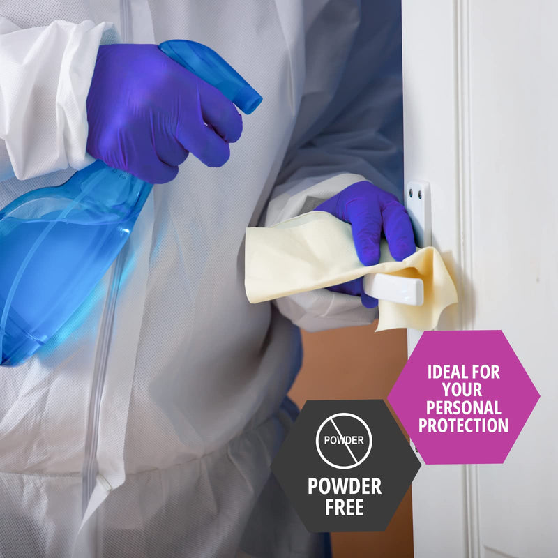 [Australia - AusPower] - MED PRIDE Nitrile Medical Exam Gloves - Disposable Powder & Latex-Free Surgical Gloves For Doctors Nurses Hospital & Home Use 50 Medium (Pack of 50) 