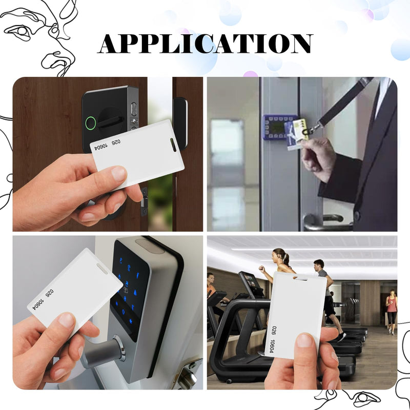 [Australia - AusPower] - 10 Pack 26 Bit Proximity Clamshell Weigand Prox Swipe Cards Key Card Compatable with ISOProx 1386 1326 H10301 Format Readers and Systems, Works with Most Access Control Systems 10 pcs 
