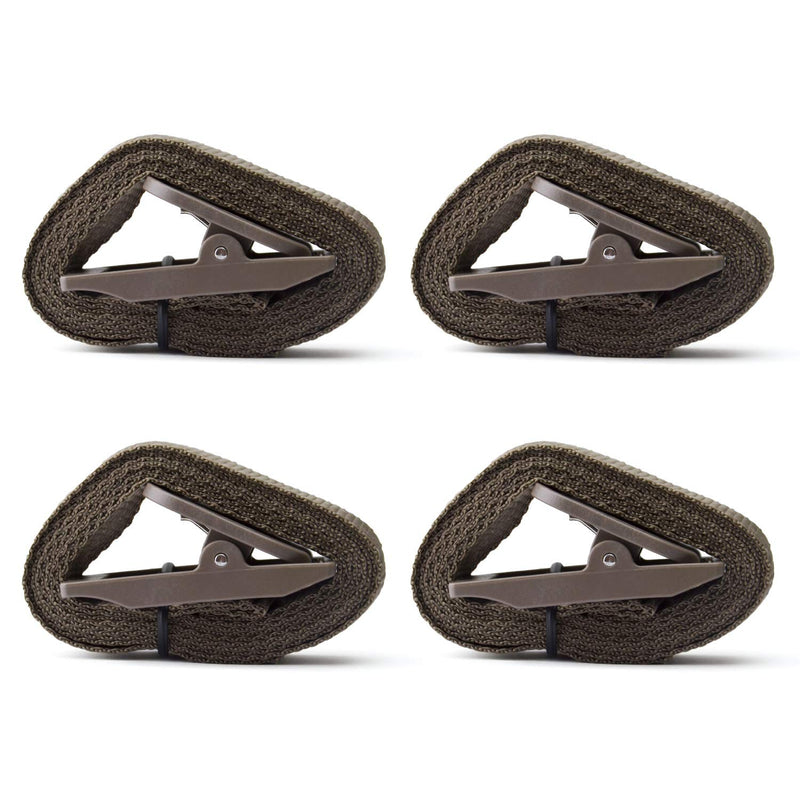 [Australia - AusPower] - Wildlife Trail Camera Mounting Straps, Nylon Fiber Straps, Deer Camera Tree Belts Kit for Hunting Game Cameras Accessory Dark Olive 4pcs 