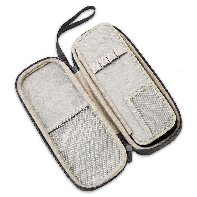 [Australia - AusPower] - Caseling Hard Stethoscope Case Compatible with 3M Classic III, Lightweight II S.E, Cardiology IV Diagnostic, includes ID Slot and Mesh Pocket for Nurse Accessories (Black - Pu Leather) Black - Pu Leather 