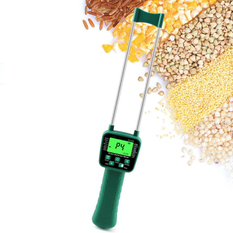 [Australia - AusPower] - Jeanoko Water Leak Detector Tester, Digital Hay Tester Digital Meter Hay Meter Easy Auto Shutdown Voice Broadcast Wheat Pin Type 