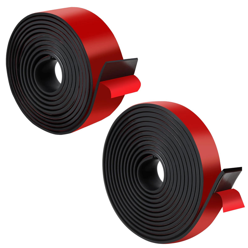 Rubber Strips with Adhesive Backing (1"&2" Wide x1/8" Thick x118&40" Long, 2 Sizes) – Industrial Insulation Neoprene Rubber Strips for Industrial Electrical Gaskets,Liner