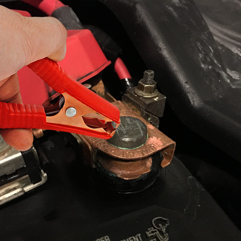 [Australia - AusPower] - 4Pcs 100A Insulated Alligator Clips Electrical Heavy Duty Alligator Clamps, Battery Replacement Cable Metal Spring Loaded Jumper Clips for Car Auto Vehicle Boat (Red & Black? 