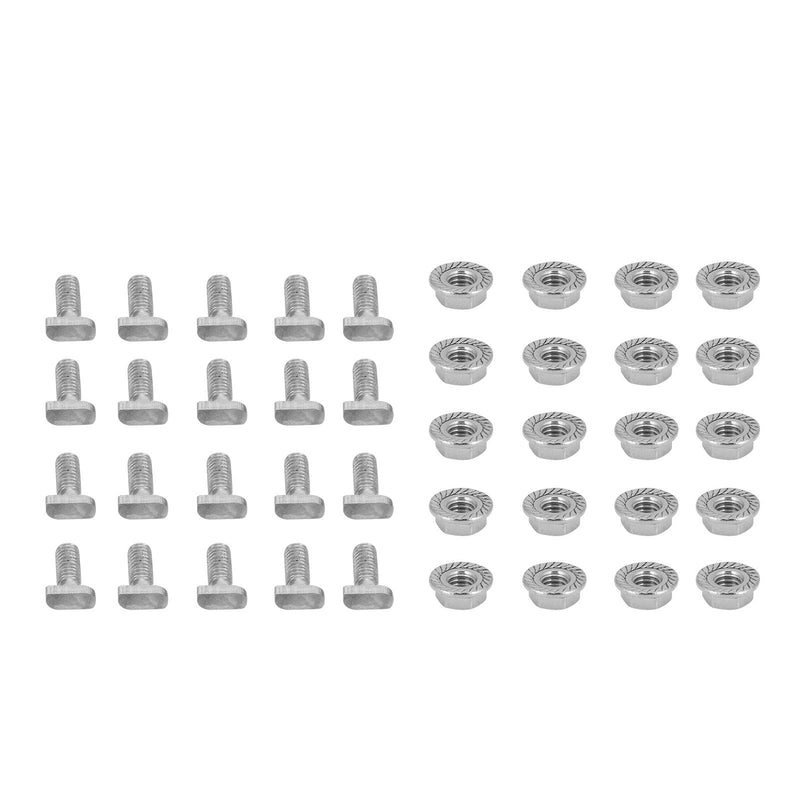 [Australia - AusPower] - Diydeg TV Mounting Hardware Kit, 304 Stainless Steel M6 Screws Bolts Nuts Kit Easy to Use for Hardware Greenhouse Supplies 