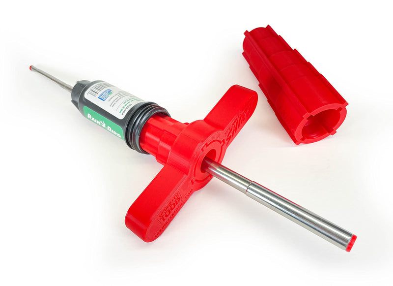[Australia - AusPower] - Sprinkler Head Removal Tool 4-in-1, Replace Your Sprinklers Without Digging in Under 2 Minutes, Most Brands Rainbird Toro Orbit Hunter K-Rain, Upgraded Tool Made in USA, Rust-Proof Sprinkler Shirt 