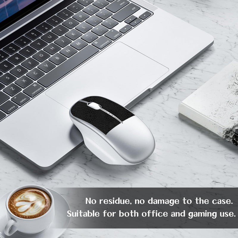 SYNTHORA DIY Adhesive Universal Gaming Mouse Grip Tape, Anti Slip Sweat Resistant Pre-Cut Mouse Grip Pads, Diamond Texture, Mouse Control Upgrade for PC Gaming Mice (2 Pcs)