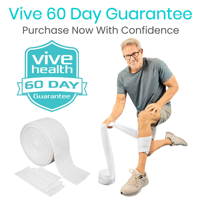 [Australia - AusPower] - Vive Elastic Tubular Bandage - (4.0" x 33 Feet) Stockinette Tubing for Arm & Legs - Stretch Cotton Compression Sleeve for Wound Care - Fabric Mesh Tube Gauze for Support - Medical Netting Roll 4.0”x10.94YD Beige 