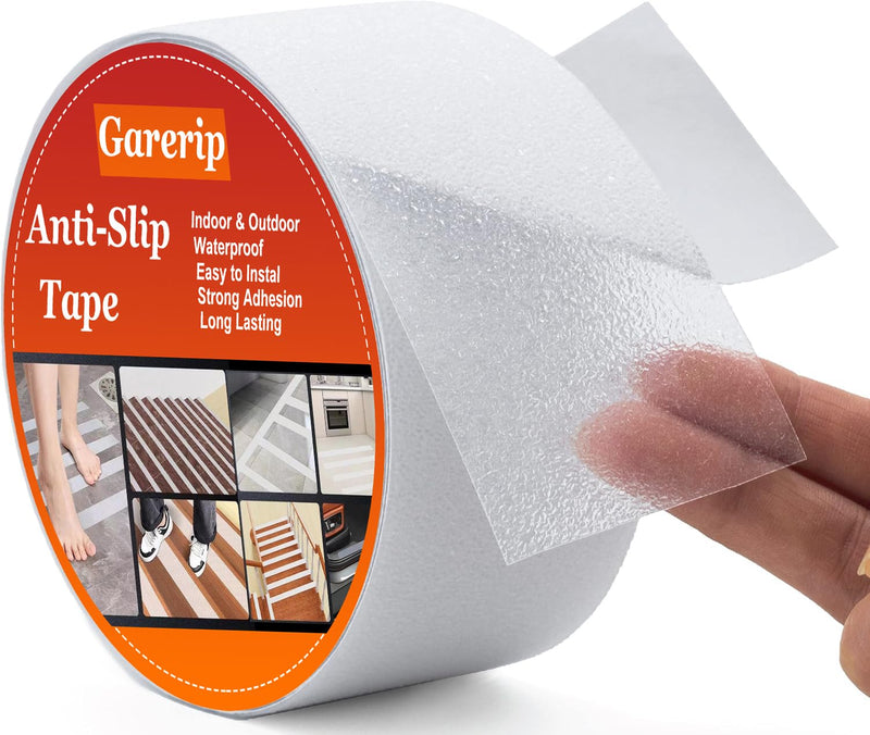 Anti Slip Tape, Griptape, Transparent Grip Tape Non-Slip Adhesive Tape Indoor/Outdoor Stair,Tubs, Boats, Safety Grip Tape Non Skid Roll for Stair Steps (#00Clear, 2 Inch x 35 Feet) #00Clear