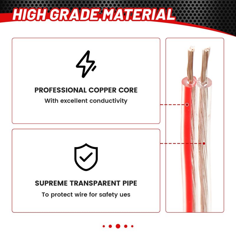 [Australia - AusPower] - RED WOLF Car Door Speaker Wiring Harness Connector for 2011-2021 Ford F150 Escape Focus Bronco Mustang Mazda 2 6 CX5 Replace Aftermarket Speaker Wire Cable Plug, 2 PCS 2PCS 