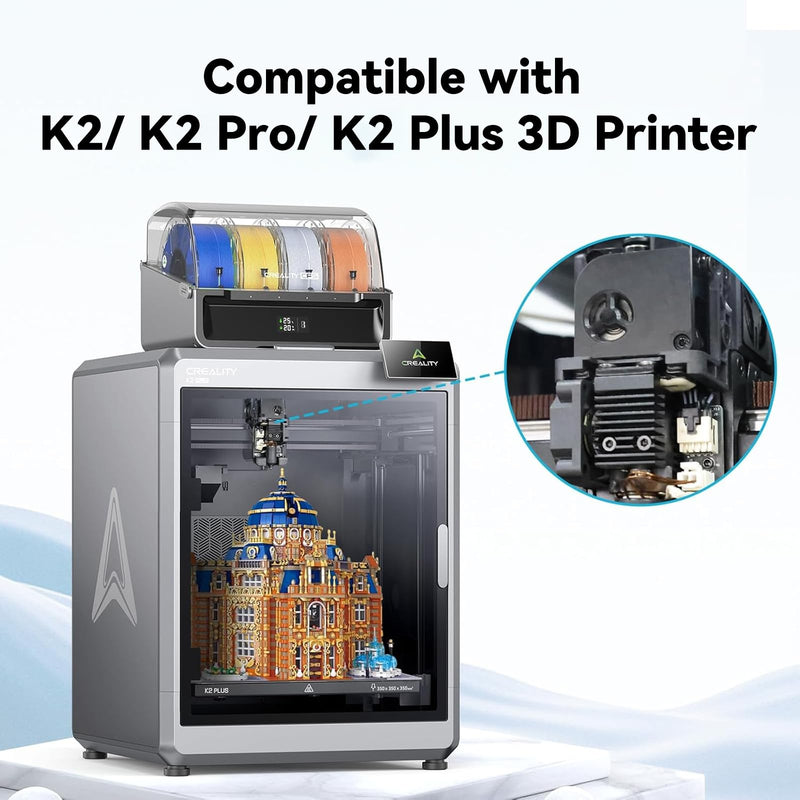 Creality K2 Plus Extruder Kit, Original 3D Printer Extruder Part, K2/ K2 Pro Combo Dual Gears Extrusion Kit with Filament Break Sensor, 6.25:1 Reduction Ratio, Force Up to 80N for Filament Smooth Feed