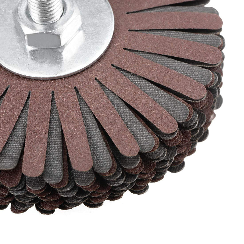 [Australia - AusPower] - sourcing map Abrasive Fabric Flap Wheel Sanding Star 1/4 Inch Shank for Woodworking Root Carving Furniture Polishing 400 Grit 