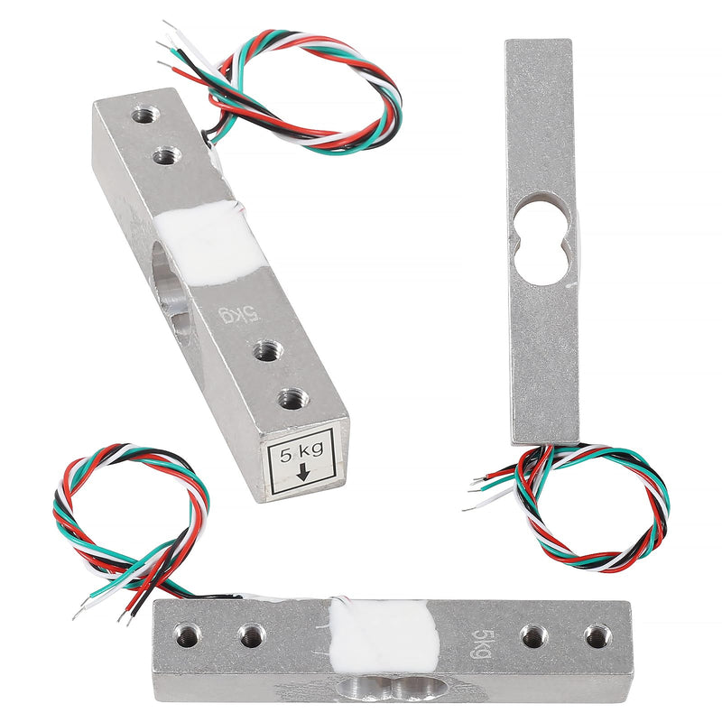 [Australia - AusPower] - 3 Sets Digital Load Cell Weight Sensor HX711 5KG Load Cell HX711 Kit HX711 AD Module Weighing Sensor for Arduino DIY Measure Force Pressure Acceleration (5kg+HX711) 5 kg 3 set 