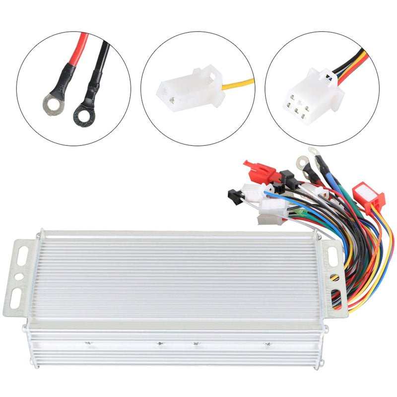 labwork Brushless DC Electric Motor Speed Control Box (2-Mode) Replacement for Electric Bicycle Scooter 36-48V 800W Square Wave Controller