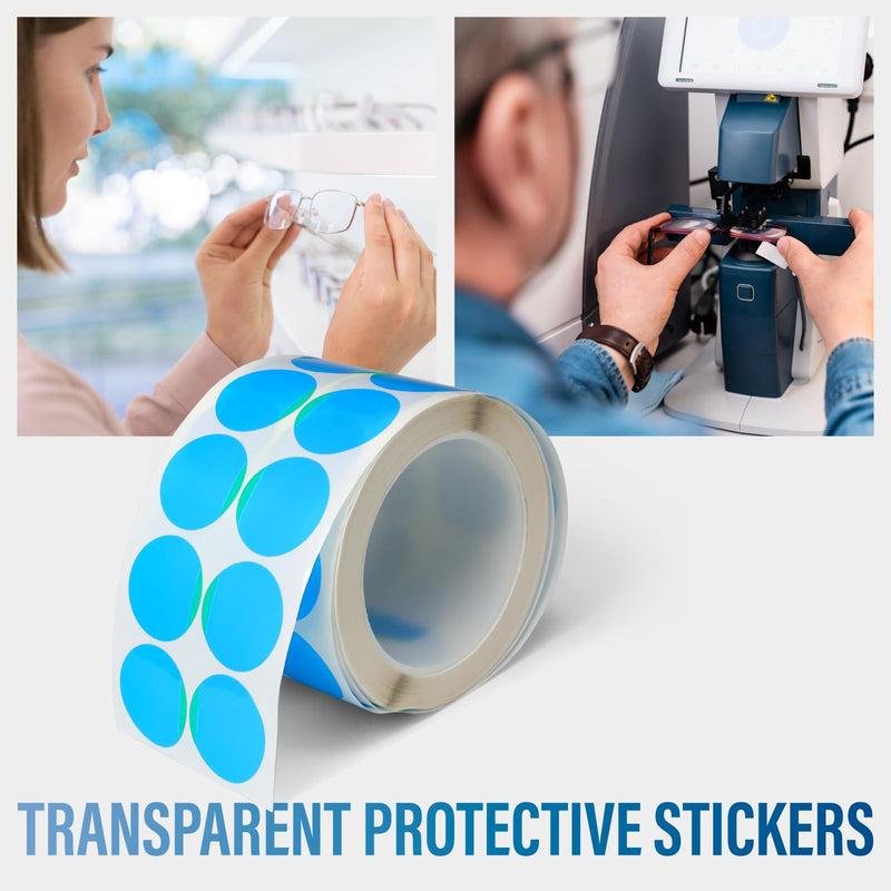 1000Pcs Lens Processing Protect Tape Anti-Silp Tape Eyeglasses Process Sticker Blue Color high Viscosity by Dhoptical