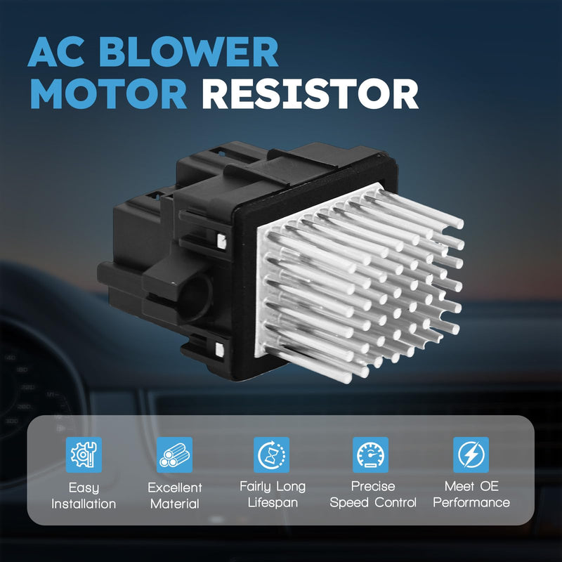[Australia - AusPower] - HVAC Blower Motor Resistor with Wire Harness Compatible with Jeep Grand Cherokee Grand Wagoneer Replacement for Dodge Challenger Charger Durango Grand Caravan Magnum Relpace 68079480AA JA1909 