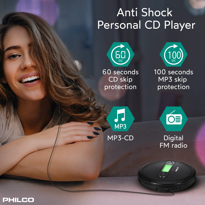 [Australia - AusPower] - Personal CD Player with MP3 Playback, FM Radio & 60 Second Anti-Shock 