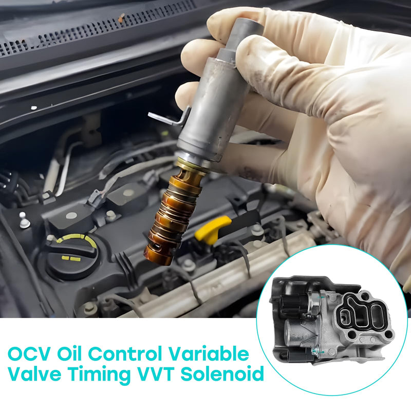 AULINK 917-224 OCV Oil Control Variable Valve (2.0L 2.4L L4) Timing VVT Solenoid For Acura RSX 2002-2006,Honda Civic 2002-2005,Accord 2003-2007,CR-V 2002-2009,Element 2003-2011 15810RAAA03