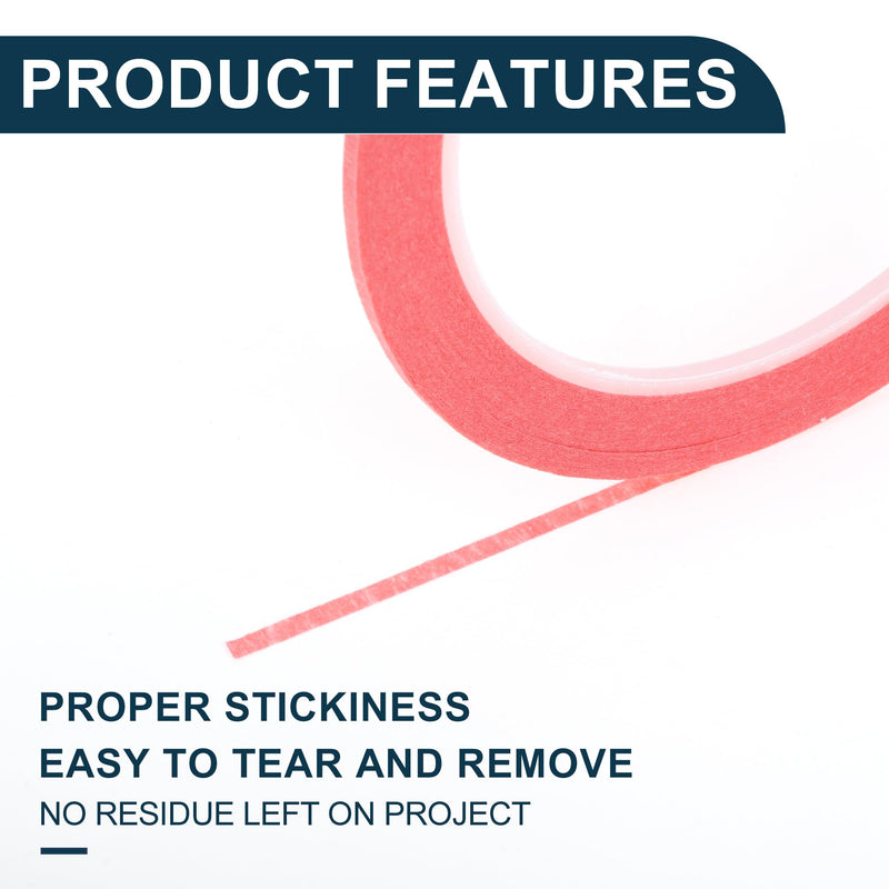 Painters Tape Medium Tack Easy Removal Masking Master Tape Pink 1 Pc 2500 x 0.25 x 0.01cm / 27.34 Yards x 0.10 Inches x 140um
