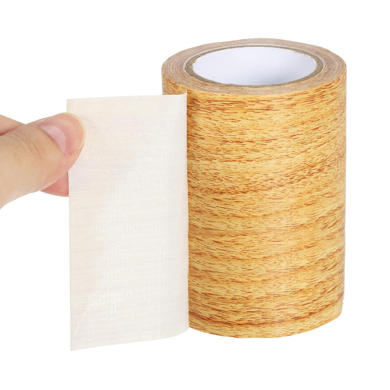 PATIKIL Wood Grain Repair Tape 4" X30', Self Adhesive Realistic Textured Repair Tape Patch for Floor Door Table Cabinets Desk, Natural Oak 4" x 30'