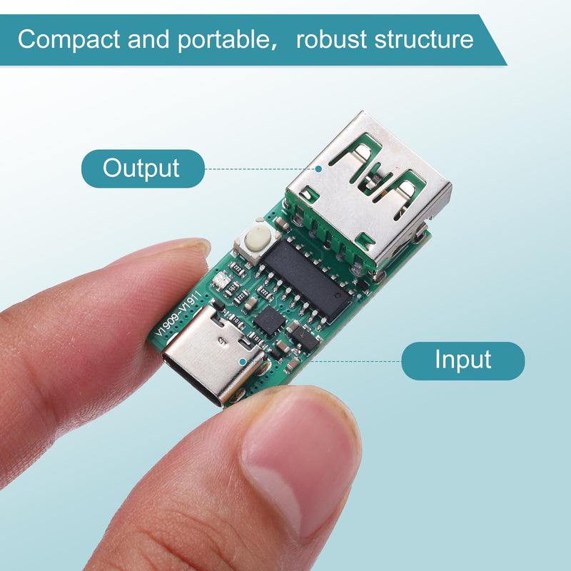 [Australia - AusPower] - QUARKZMAN Type-C USB-C PD2.0/3.0 to DC PD Protocol Quick Charge Trigger Welding USB Model Detector Bare Board Design for DIY Power Solutions 