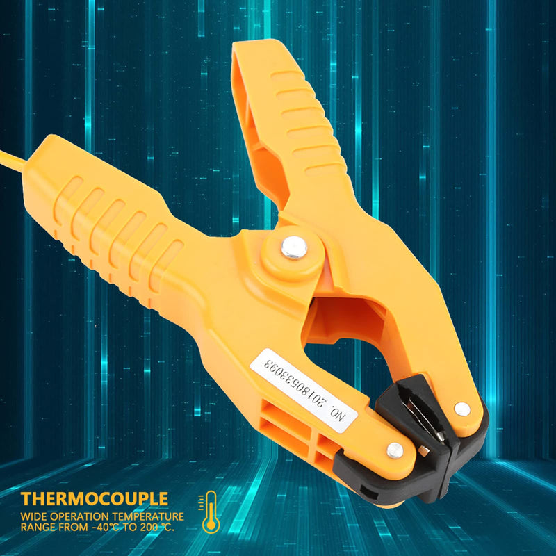 [Australia - AusPower] - Fieldpiece Fieldpiece Pipe Clamp Yellow Ht 05 K Type Thermocouple Sensor Temperature Pipe Clamp 1~3 8 40~200? 