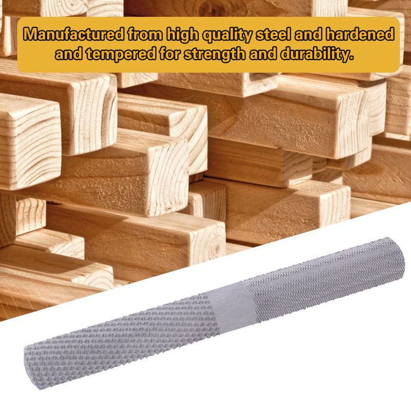 [Australia - AusPower] - 4 In 1 Rasp File Half Round Flat Steel Rasp File Carpentry Rasp for Wood Metal Processing 8inch 200mm 