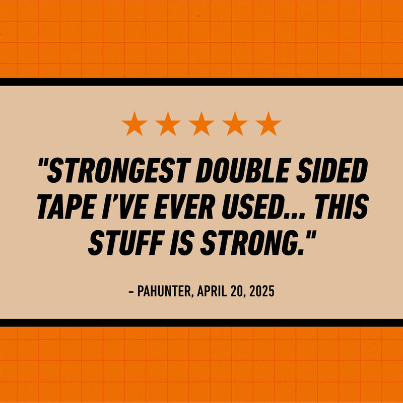 Gorilla Heavy Duty Double Sided Mounting Tape, Black Tape, 1" x 120" (Pack of 4) - Weatherproof for Indoor or Outdoor 1" x 120" (4-Pack) 4 Pack