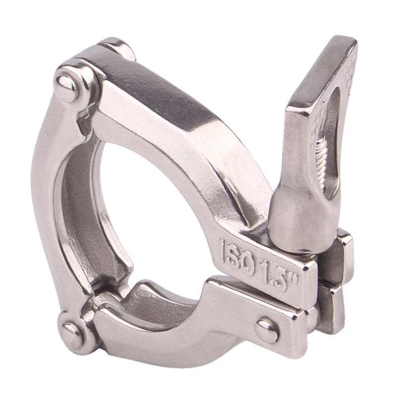 [Australia - AusPower] - DERNORD 1.5 Inch Three Segment Sanitary Clamp Stainless Steel 304 Tri Clamp Clover ((Tri clamp: 1.5 Inch)) Tri clamp: 1.5 Inch 