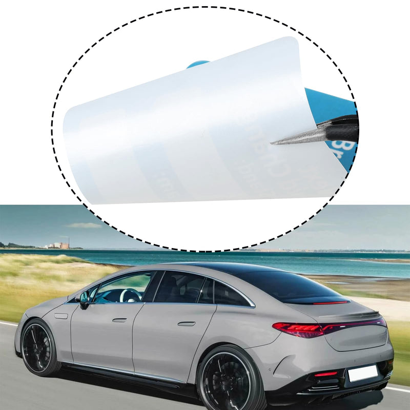 250Pcs Car Customer Service Stickers 60x40mm Text: Next Brake Fluid Change at, English Version