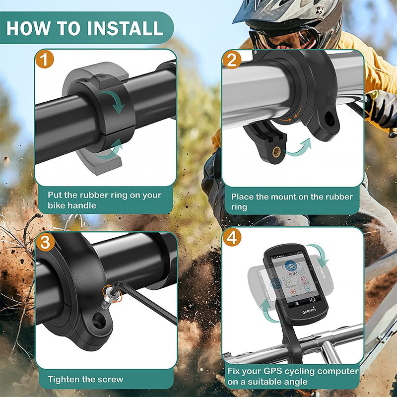 [Australia - AusPower] - TUSITA Out Front Mount Compatible with Garmin Edge GPS Bike Computer, XOSS G/G+, iGPSPORT - Cycling Handlebar 25.4mm 31.8m 