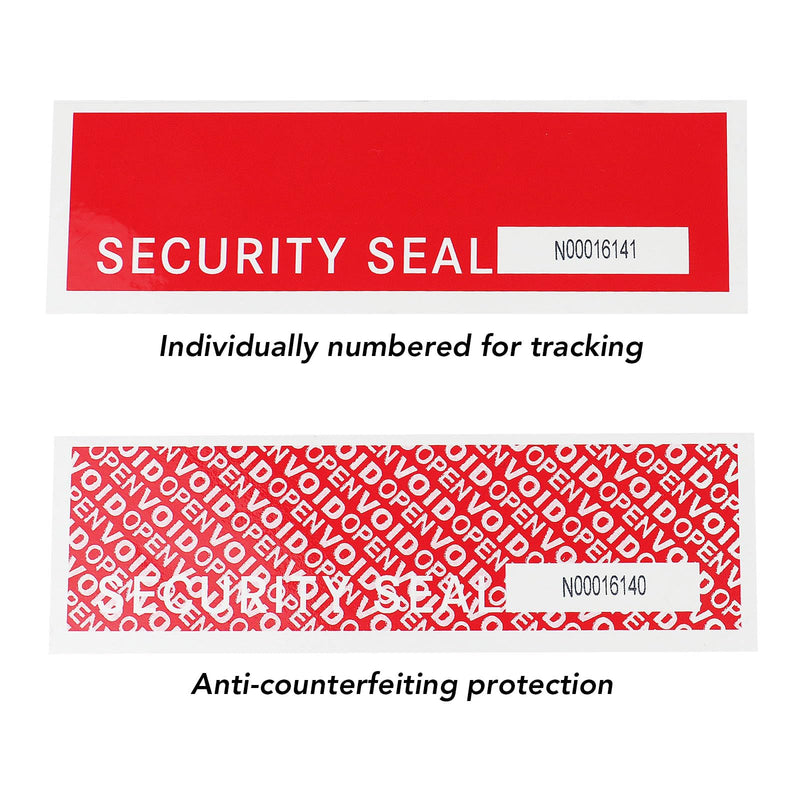 BOMEI PACK Transfer Tamper Evident Security Tape,Tamper Proof Packing Tape,Transfer Tamper Resistant Void Tapes Red for Evidence Box, Envelope, Shipment (Pre-Cut) Pre-cut