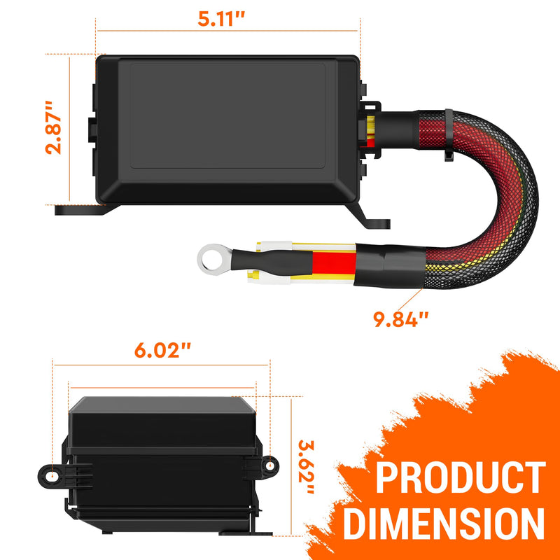[Australia - AusPower] - 12V Fuse Relay Box 6 Way Pre-Wired Waterproof Relay Box 6 Slot ATC/ATO Fuse Relay Block Universal Relay Panel for Automotive Car Marine Boat 