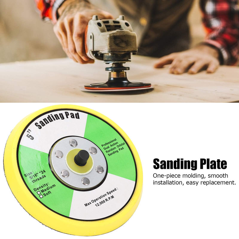 [Australia - AusPower] - 5 Inch Sander Sanding Pad Universal Sanding Disc for Polishing Sanding Discs for Polishing Pneumatic Sander Buffer Polishing Disc 125 mm 