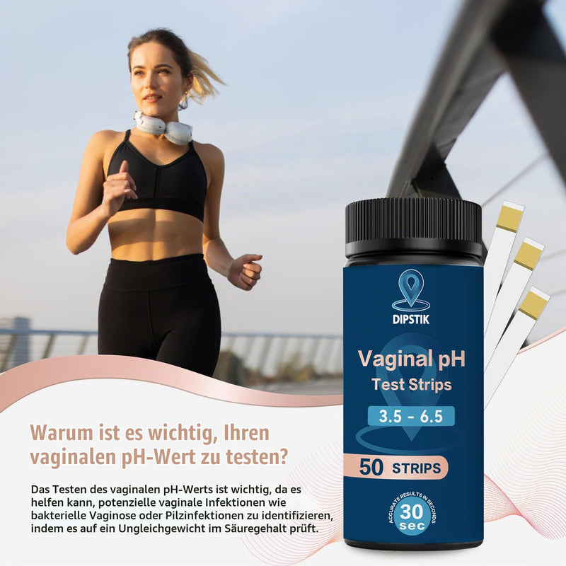 Feminine PH Test Strips, Pack of 50 Vaginal pH Test Strips for Women with Yeast Infection, BV Test Kit for Home
