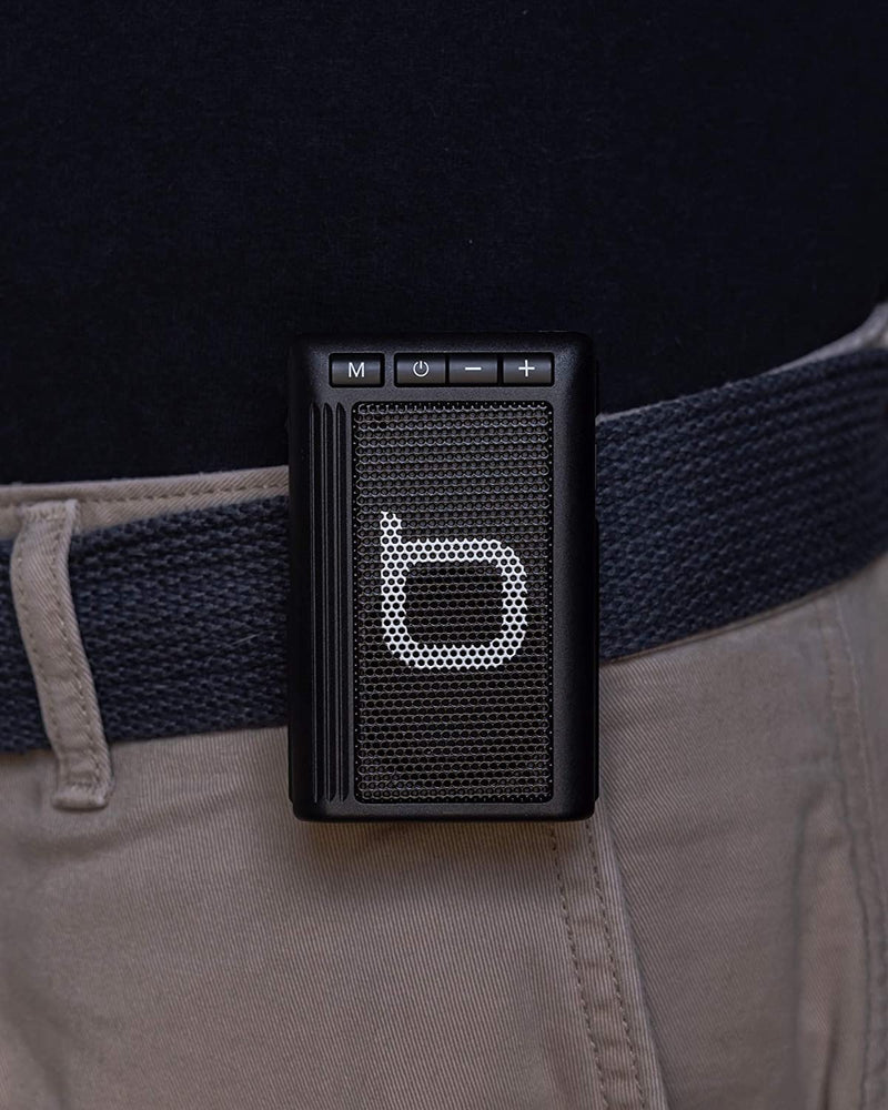 Bumpboxx Retro Pager Beeper Bluetooth Speaker | White | Portable Wireless Speaker with LED Flashlight | Waterproof | 7+ Hour Battery Life Original