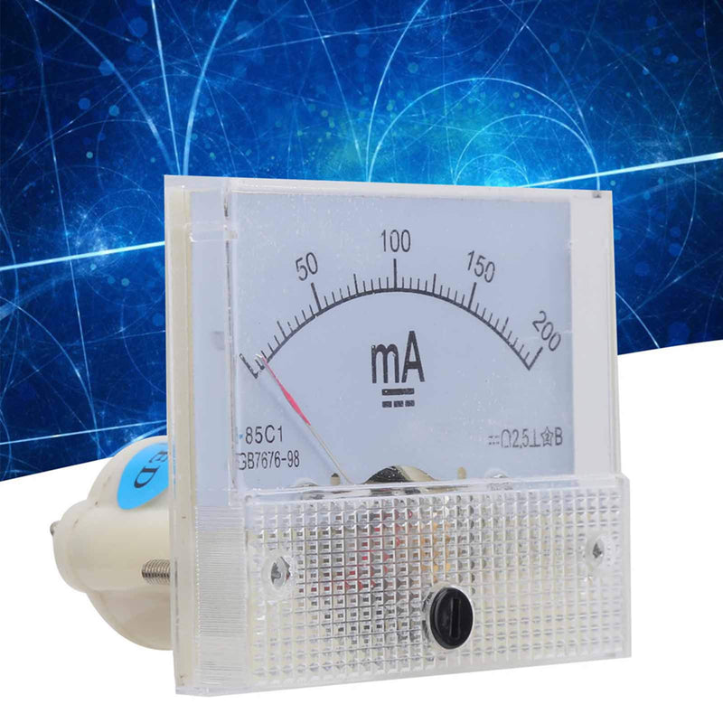 [Australia - AusPower] - 85C1 DC 0-200MA Ammeter Panel Amp Meter Pointer DC Ammeter Head Ampere Meter Analog Current Panel Meter 