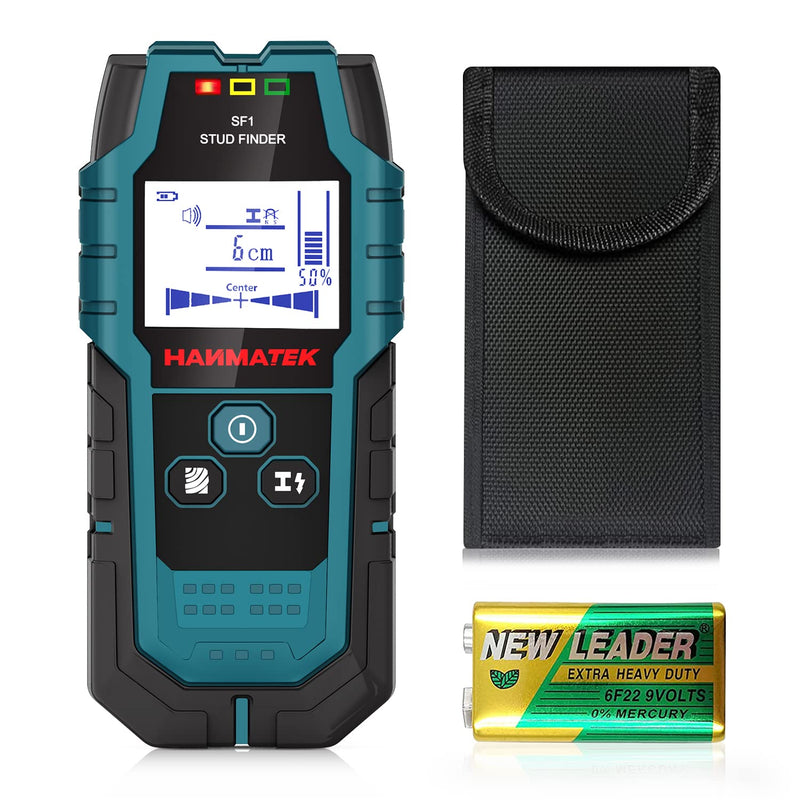 [Australia - AusPower] - HANMATEK Digital Multimeter Auto-Ranging Voltmeter 6000 Counts TRMS Smart Electrical Tester, HANMATEK Stud Finder Wall Scanner Detector with Pro Smart Sensor, Audio Alarm and HD LCD Display, 