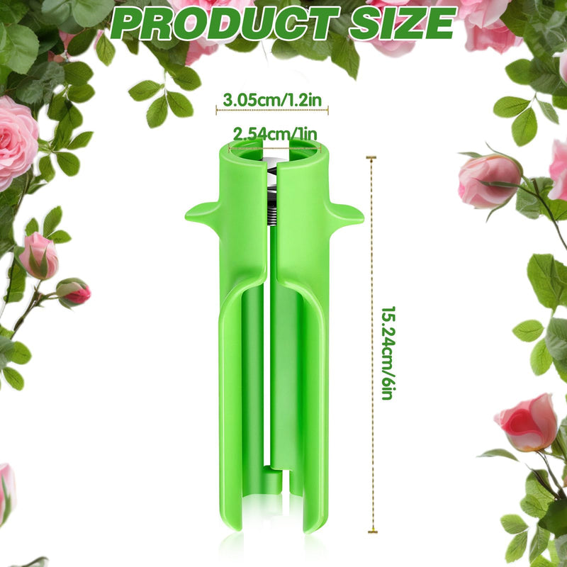 [Australia - AusPower] - Rose Thorn Stripper Tool Thorn Remover Leaf Stripper Tool Flower Cleaner Cutter Flower Shop Gardening Floral Arrangements Clean Stem Green New Upgrades Efficient for Home Professional Florist 