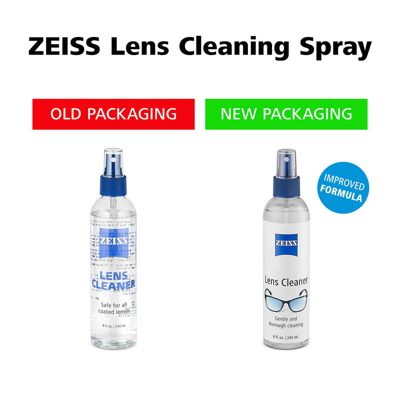 [Australia - AusPower] - ZEISS Lens Care Pack - 2-8 Ounce Bottles of Lens Spray, 2 Microfiber Cleaning Cloths 