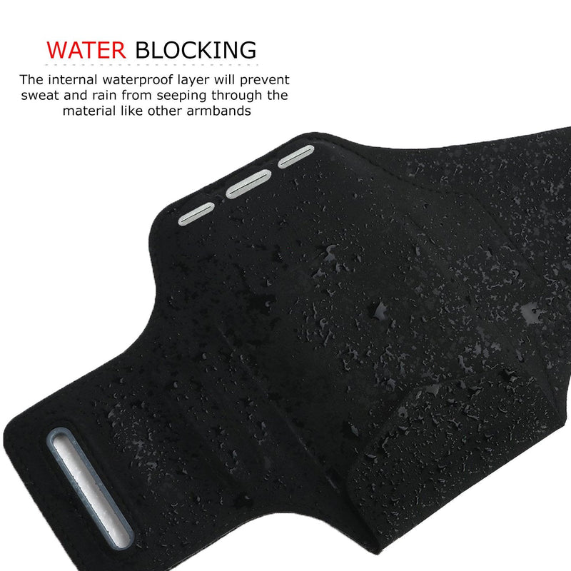 [Australia - AusPower] - RevereSport Compatible iPhone 12 Pro Waterproof Running Armband with Extra Pockets for Keys, Cash and Credit Cards. Phone Arm Holder for Sports, Gym Workouts and Exercise 6.1" iPhone 12 Pro 