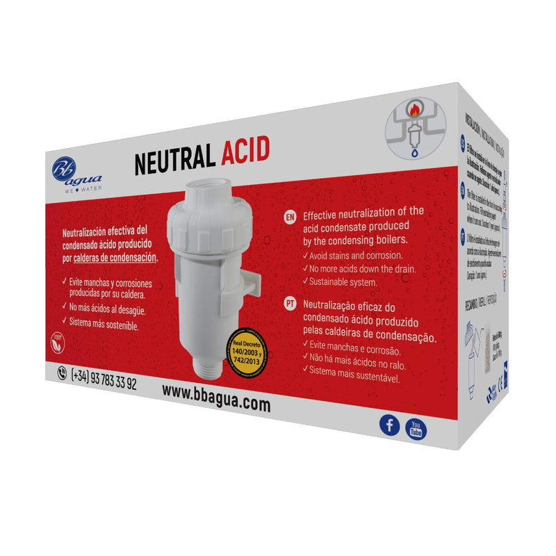 [Australia - AusPower] - Neutral Acid Filter Neutralises the acid condensate generated by the boiler, prolongs life and reduces maintenance. Easy cleaning and maintenance. Bbagua. 