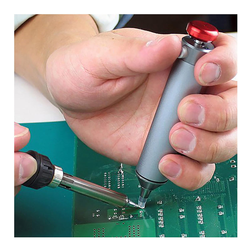 ENGINEER SS-03 Desoldering Pump with innovative heat-resistant silicone nozzle, compact 153 mm desoldering pump, one-handed operation, Made in Japan SS-03 (New Version)